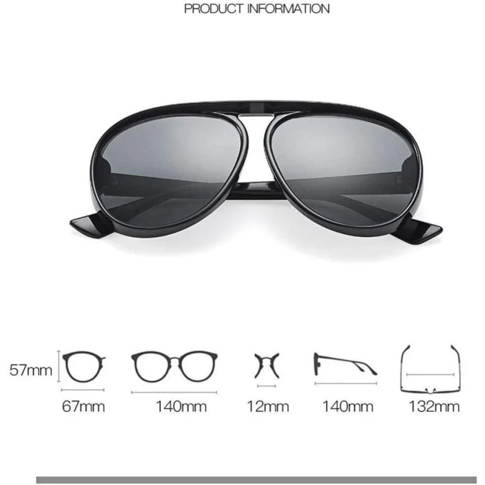 Fashion Sunglasses Style Black‎ Frame Luxury Statement Shades Retro Gafas Mueres